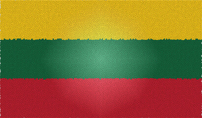 Lithuania textured flag