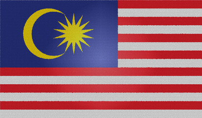 Malaysia textured flag