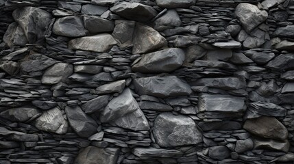 Rough Grey Textured Surface: Transform Your Wall with a Powerful Stone Texture. Generative AI