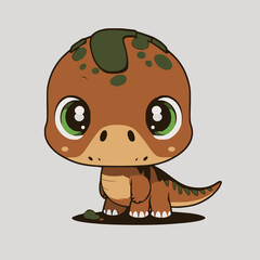 Cute dinosaur vector