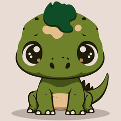 Cute dinosaur vector