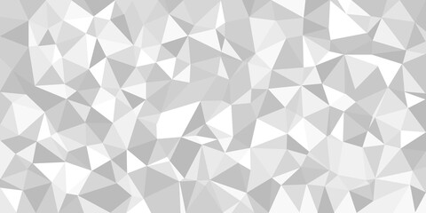 Abstract mosaic abstract background paper. Light gray triangular low poly style pattern. crumpled paper 