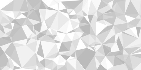 Abstract mosaic abstract background paper. Light gray triangular low poly style pattern. crumpled paper
