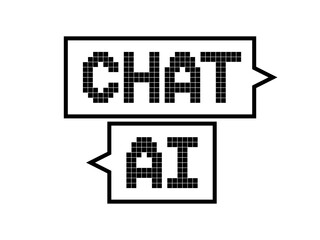 Fototapeta premium CHATAIタイルロゴアイコンB：黒