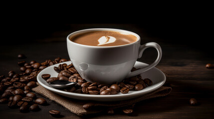 Coffee in different cup presentation before serving