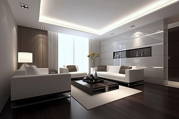 Naklejka na ściany i meble Modern living room
