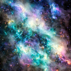 Abstract space star nebula cloud background