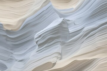 Obraz premium abstract white and beige waves. Generative AI
