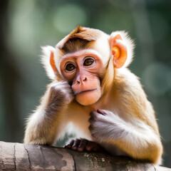 Portrait of a monkey