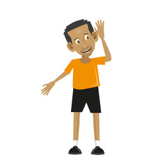 HOMBRE ESCUCHANDO,  CONTENTO,  RECEPTOR AMABLE, 