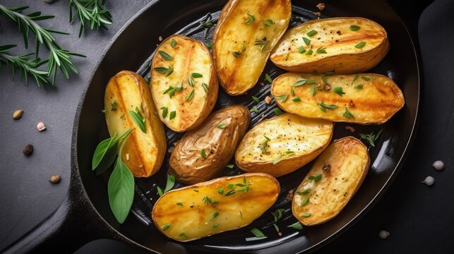 Roasted Potatoes with Herbs and Spices
