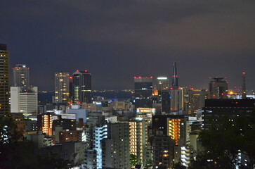 Fototapeta na wymiar 都会の夜　大都市の夜景