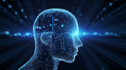 Obraz premium Large-scale language model AI concept image. Created with Generative AI.