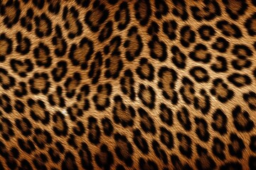 close up of a leopard print pattern. Generative AI