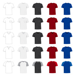 Variety Set of Different Style T-Shirts