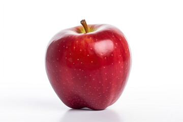 Obraz na płótnie Canvas red apple isolated on white. AI generative image.