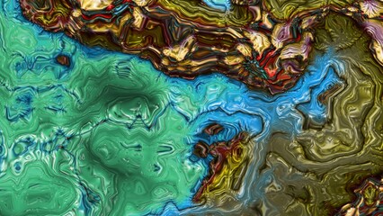 Fototapeta premium Multicolored grunge texture. Background color. Composition of different color patterns