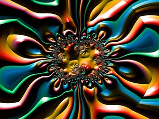 Fractal - Mandelbrot set detail, digital artwork for creative graphic design