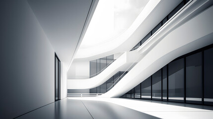 Obraz premium Abstarct architecture concept background. Minimalistic wallpaper