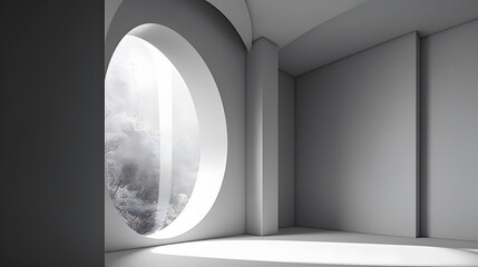 Abstarct architecture concept background. Minimalistic wallpaper