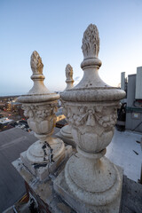 Ornate Vase Concrete Gargoyle on roof