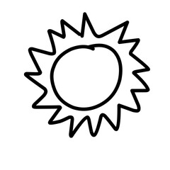 Sun Doodle Hand Drawn