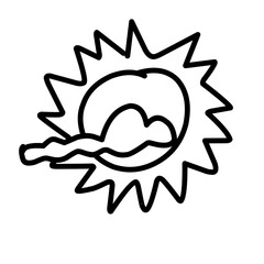 Sun Doodle Hand Drawn