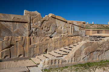 Stairway in Tachara Palace, Persepolis, Iran