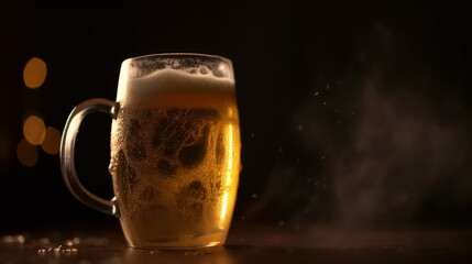 Beautiful Foamy Beer Mug for a Refreshing Experience