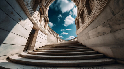 stairs in the church