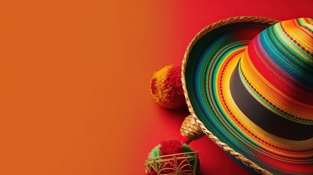 Cinco de mayo concept with copy space generative ai