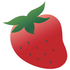 赤いイチゴのイラスト