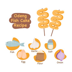 odeng illustration recipe concept