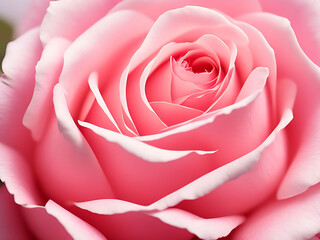 Close up of pink rose flower. Generative ai