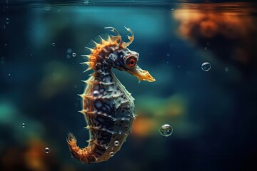 seahorse with generative ai