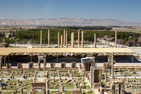 Hall of hundred columns, Persepolis, Iran