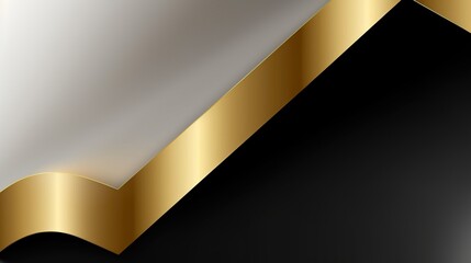 Abstract black and golden background. Luxury design.Generative Ai