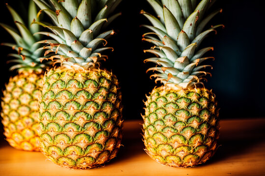 pineapple on the table. Generative AI