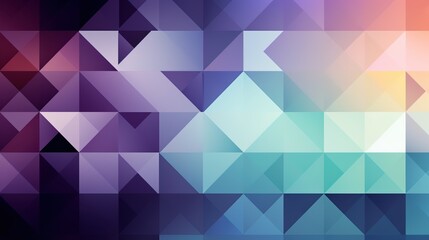 Abstract geometric background with colorful triangles.Generative Ai