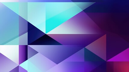 Obraz premium Abstract geometric background with colorful triangles.Generative Ai