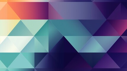 Abstract geometric background with colorful triangles.Generative Ai