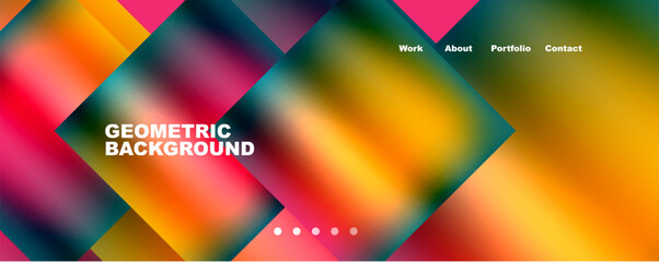 Minimalist geometric abstract background with fluid gradients. Vector Illustration For Wallpaper, Banner, Background, Card, Book Illustration, landing page