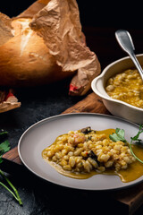 South American Gastronomy: A Tasty Bowl of Argentine Locro with Pumpkin and Corn