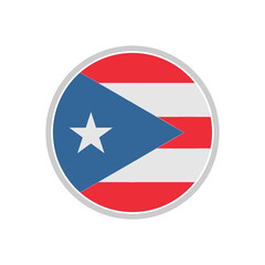 Puerto rico flags icon set, Puerto rico independence day icon set vector sign symbol