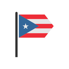 Puerto rico flags icon set, Puerto rico independence day icon set vector sign symbol