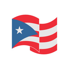 Puerto rico flags icon set, Puerto rico independence day icon set vector sign symbol