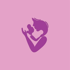  happy moms day vector drawing illustration
