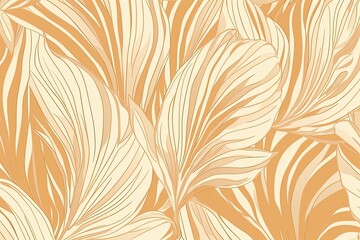 detailed pattern of green leaves in close-up. Generative AI