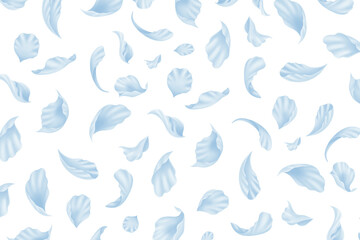 青 花びら 花吹雪