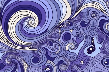 Fototapeta na wymiar blue and white swirling abstract background. Generative AI